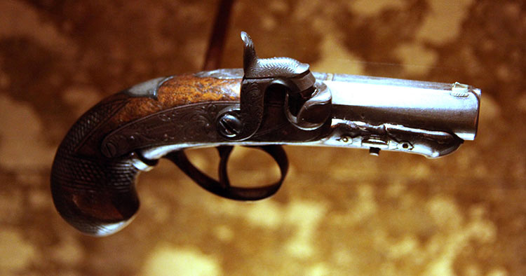 John Wilkes Booth derringer used to kill Abraham Lincoln